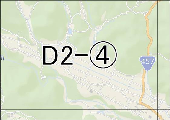 位置図　D2-(4)　太白区秋保町長袋,秋保町馬場方面