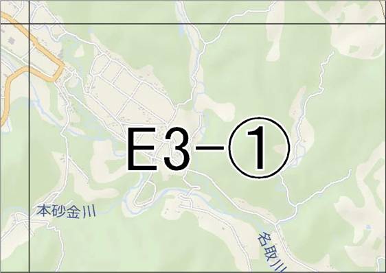 位置図　E3-(1)　太白区秋保温泉方面