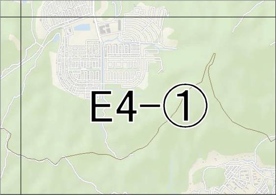 位置図　E4-(1)　青葉区錦ケ丘,太白区茂庭方面