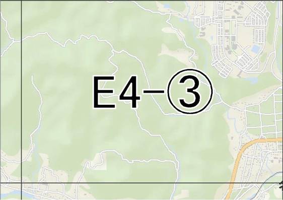 位置図　E4-(3)　青葉区錦ケ丘,太白区茂庭方面