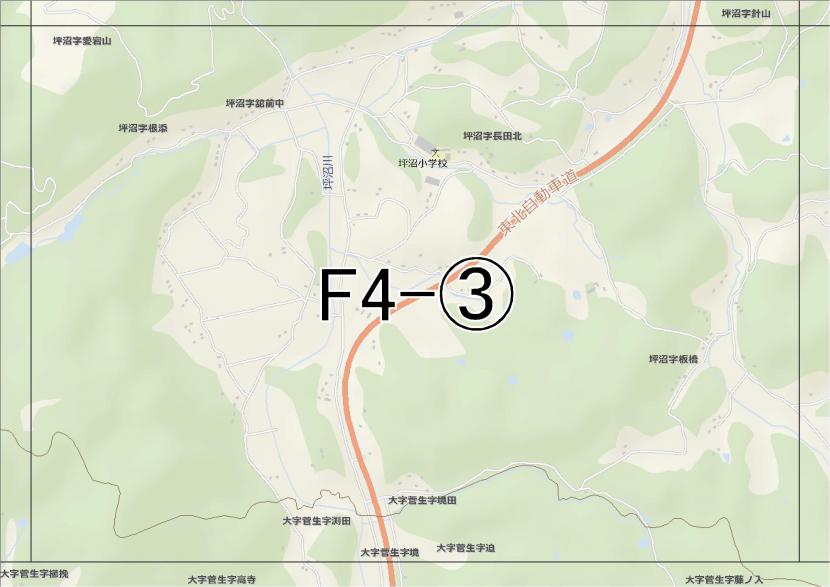 位置図　F4-(3)　太白区坪沼方面