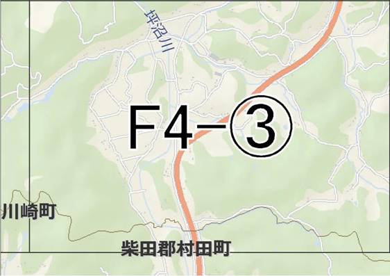 位置図　F4-(3)　太白区坪沼方面