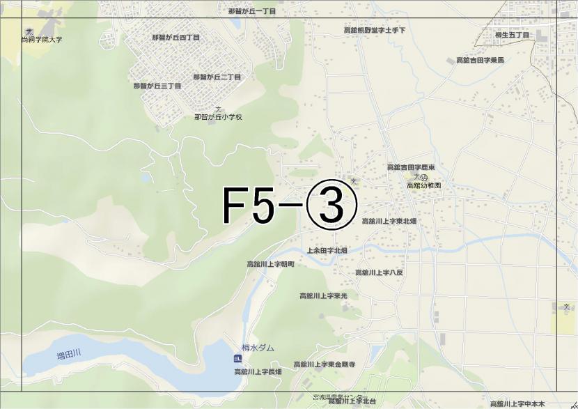 位置図　F5-(3)　太白区柳生方面