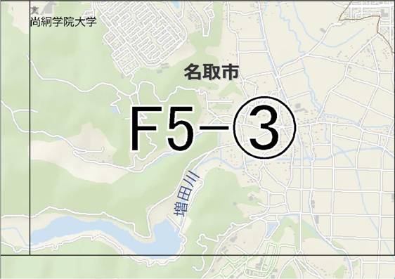 位置図　F5-(3)　太白区富沢,柳生方面