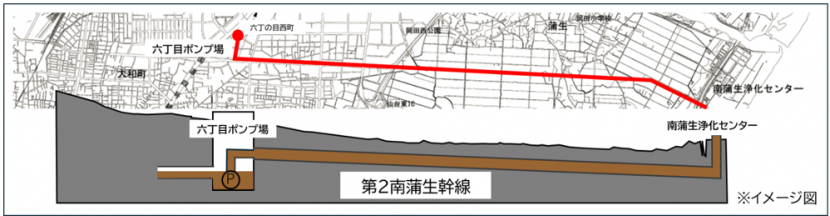 主な調査困難箇所の地図