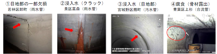 部分的な補修が必要な事例の画像