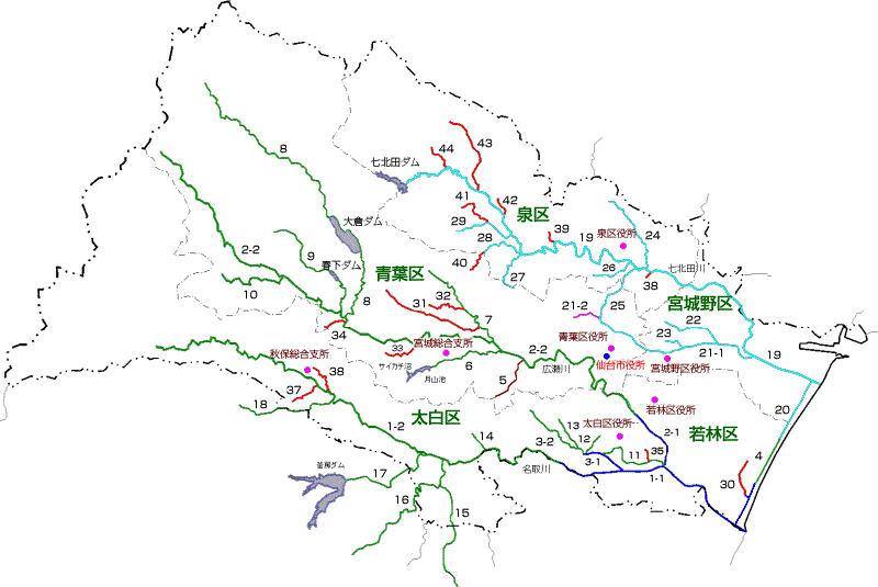 仙台市河川図