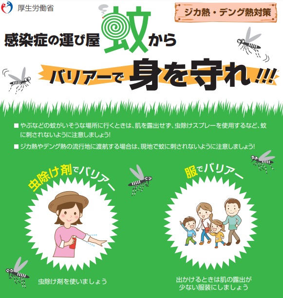 蚊媒介感染症に関する注意啓発の画像