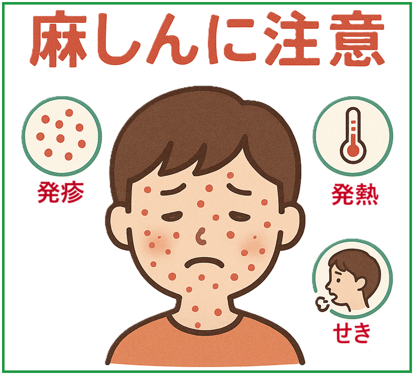 麻しんイラスト