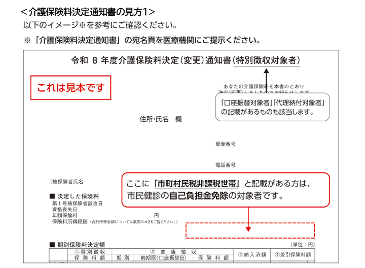 介護保険料決定通知書の見方1