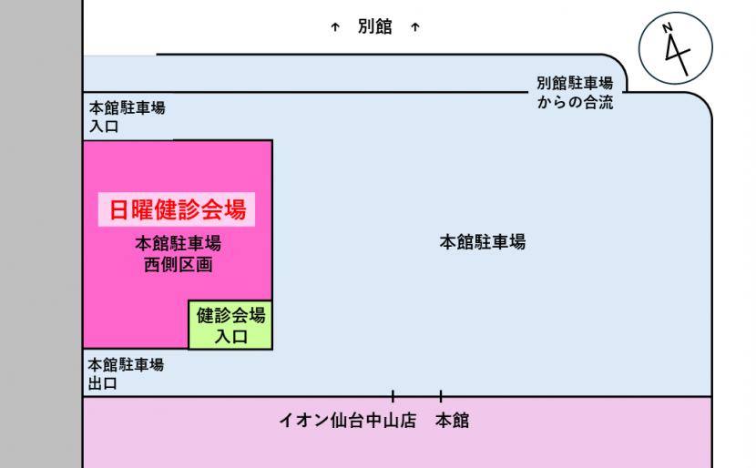 令和7年日曜健診会場図png