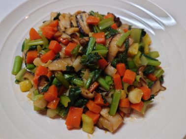 旬の野菜たっぷり肉なしドライカレーの応募レシピ写真