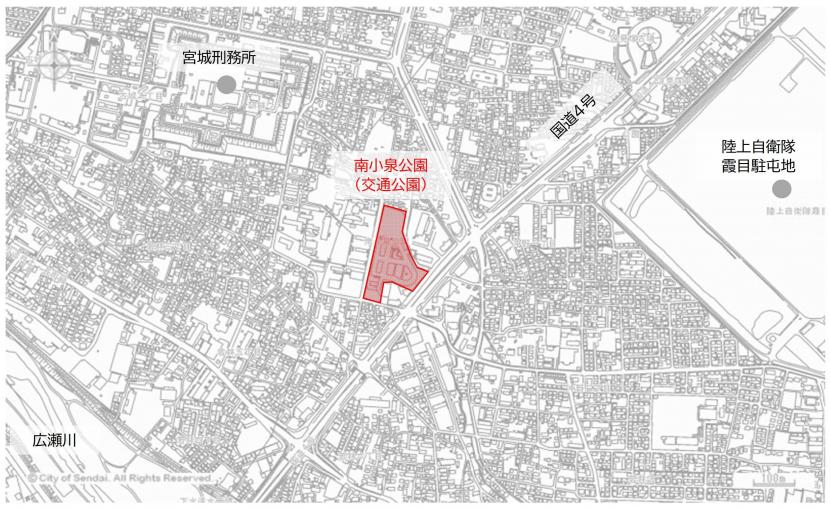 南小泉公園位置図