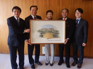 仙台市長表敬訪問の様子