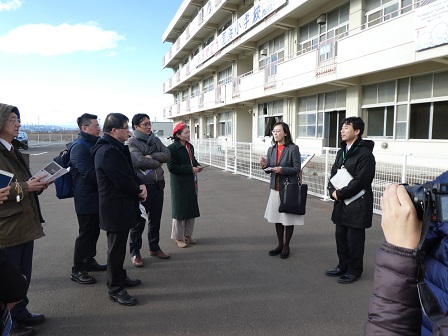 荒浜小学校視察