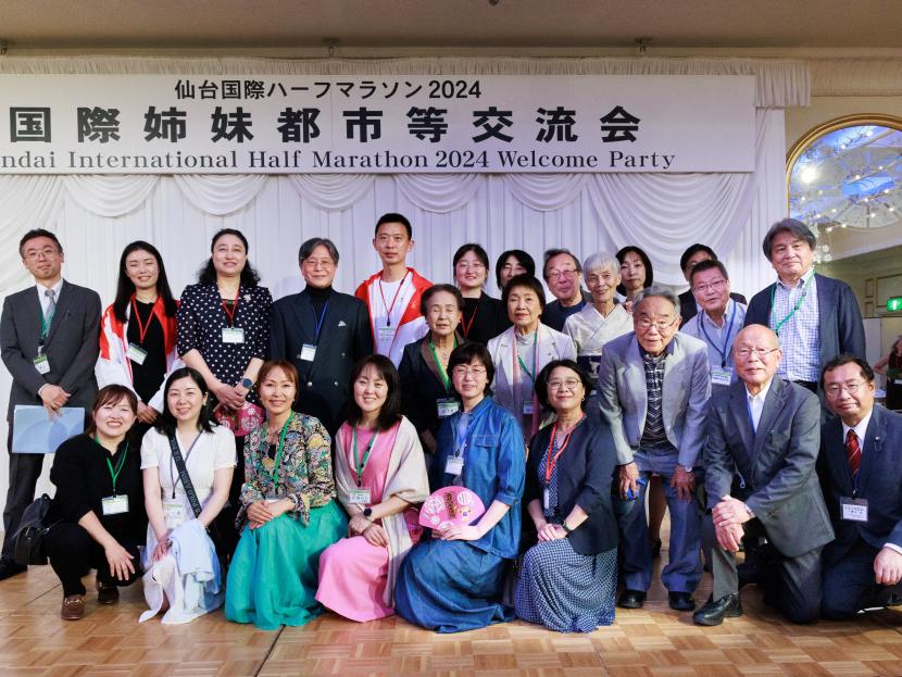 長春市選手団と市民団体等