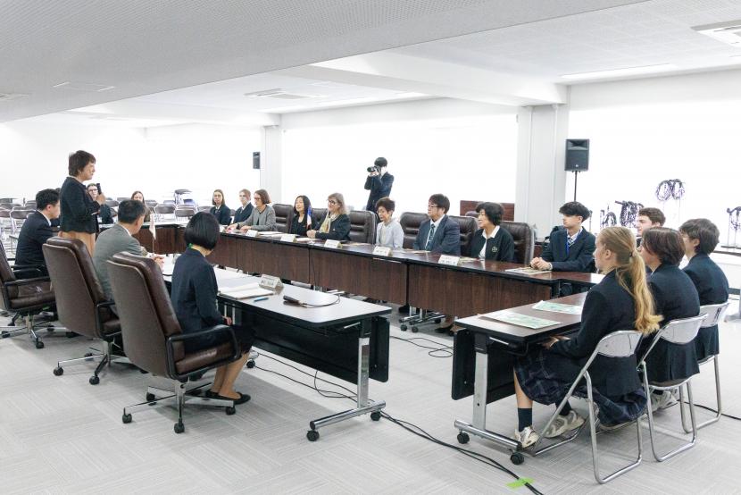 表敬訪問の様子