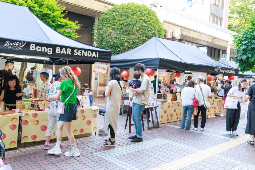 物産展の様子