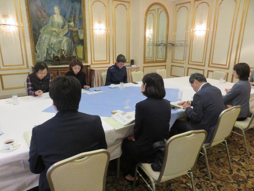 今後の交流に関する協議の様子