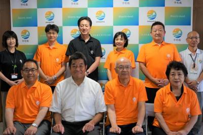 市長表敬時の記念撮影