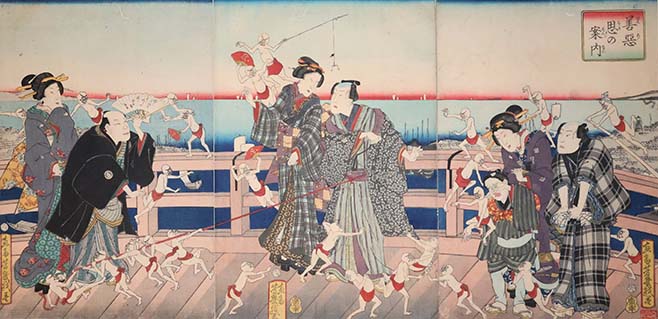 画像/善悪思の案内(部分) 落合芳幾画