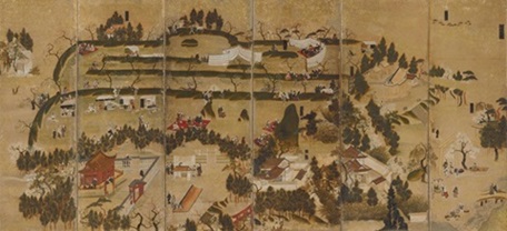 画像／榴ケ岡花見図屛風