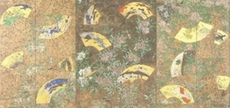 扇面図屏風