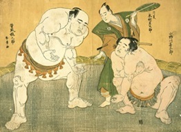 谷風・小野川立合いの図