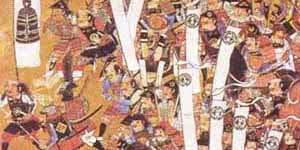 大坂夏の陣に出兵した政宗軍勢の図（複製・部分）　画像