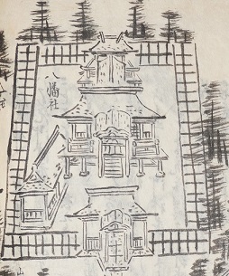 仙台鹿の子　大崎八幡宮部分