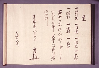 徳川家康領知覚書　（百万石の御墨付）