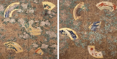 画像／扇面図屛風