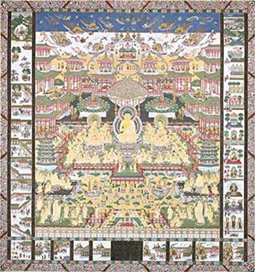 画像／当麻曼荼羅　西方寺蔵