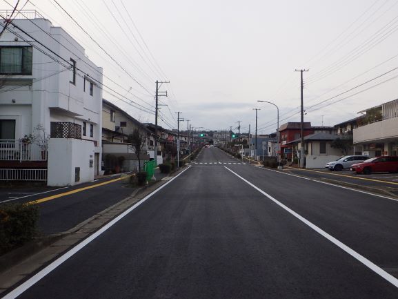 補修工事後の道路