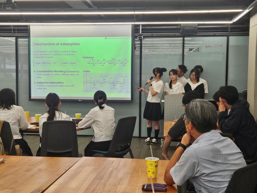 陽明交通大でのプレゼンの様子