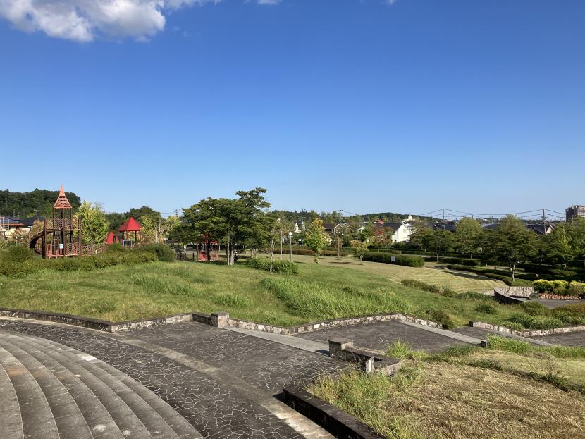 広々とした紫山公園
