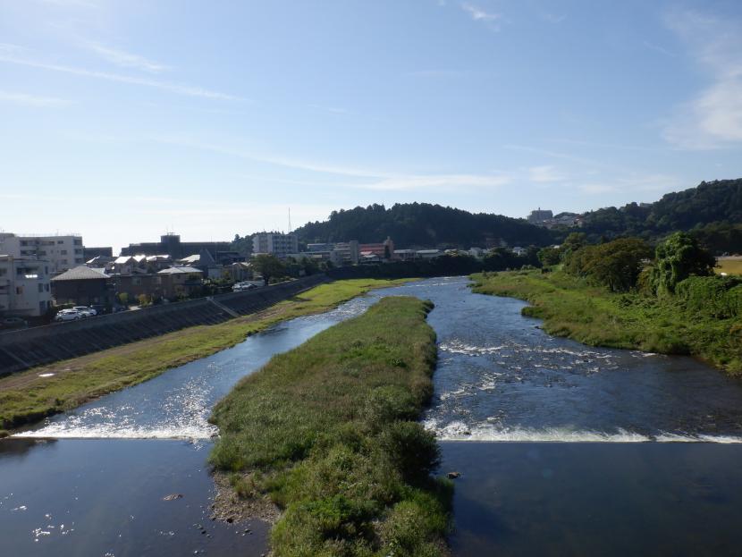 大橋から下流の眺望
