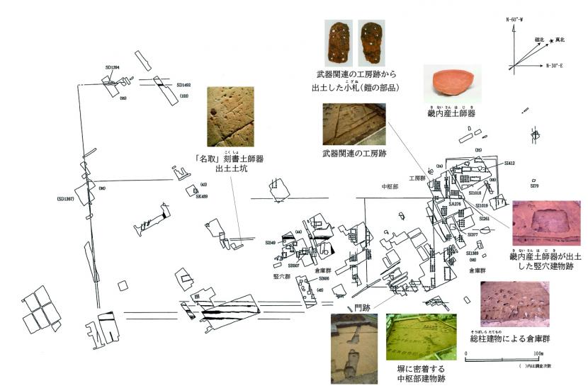 Ⅰ期官衙の配置図