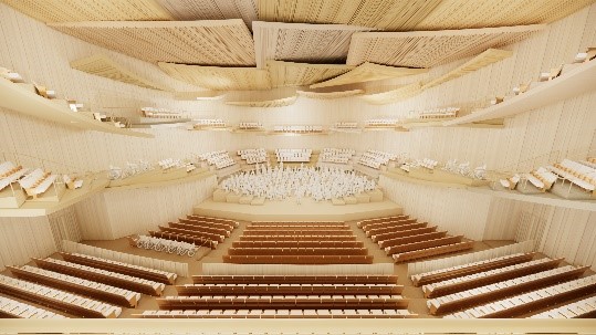 大ホール（コンサートホール形式時の舞台）