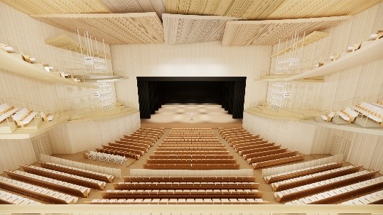 大ホール（プロセニアム劇場形式時の舞台）