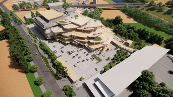 南西方向からの鳥瞰