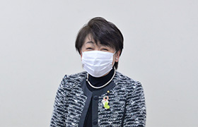 教育懇談会における市長の様子2