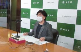 大都市制度実現プロジェクト会議における市長の様子1