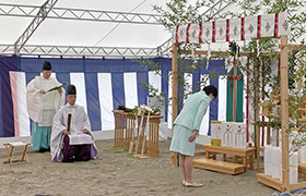 地鎮祭の様子