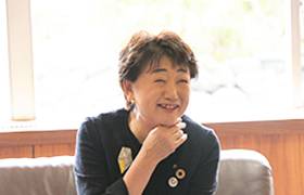 懇談する市長1