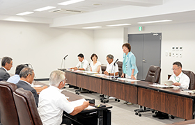 挨拶の様子