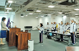 1008団結式の様子