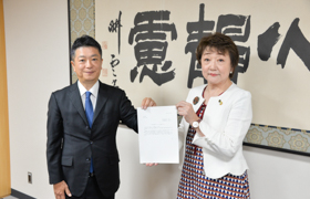 受領の様子