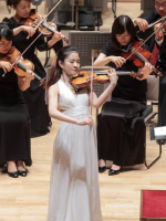 写真：バイオリン部門第一位のチャン・ユジンさん