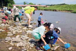 写真：七北田川の清流を守る活動として実施している「七北田川クリーン運動」